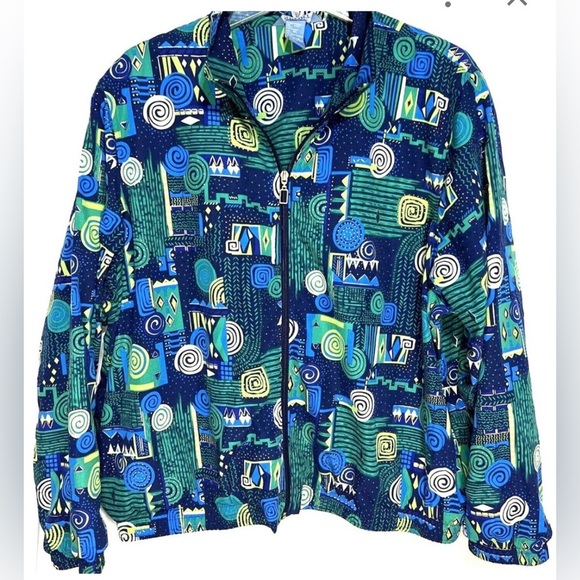 Koret Sport Jackets & Blazers - Koret Sport Womens Wind Breaker Cobalt Blue Size Petite XL